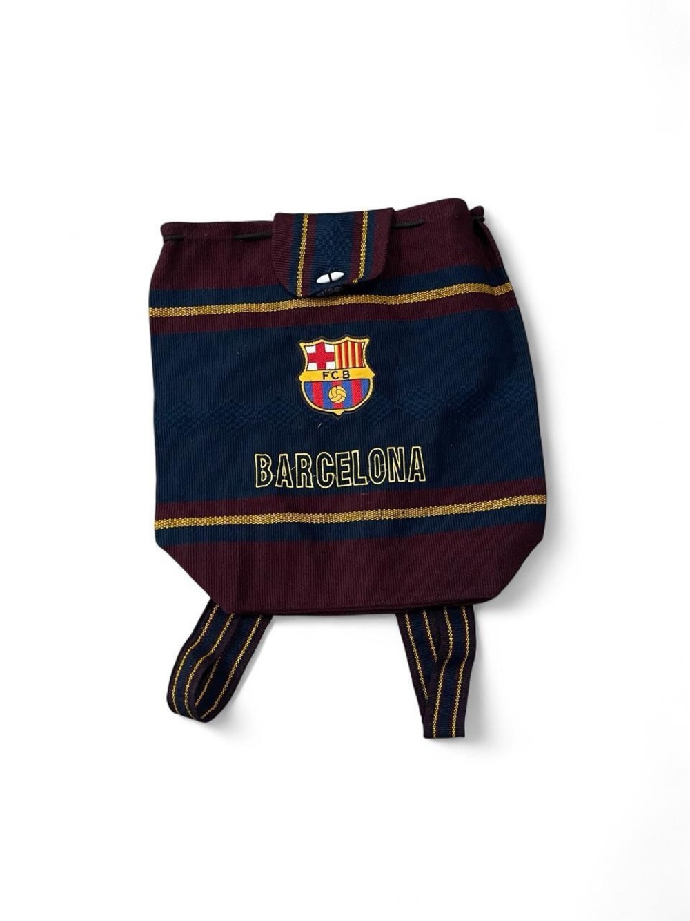 FC Barcelona Navy and Maroon Stripe Knit Backpack